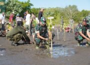 Pangdam Zamroni Pimpin Tanam Mangrove di Teluk Terima