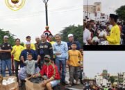 DPW PW FRN Jatim Bagikan 1000 Takjil Gratis Bersama Jamaah Thariqah Syech Abdul Qodir Al-Jailani di Surabaya