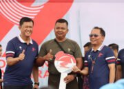 Ribuan Masyarakat dan Ratusan Hadiah Semarakkan Jalan Sehat dan Sepeda Santai Hari Bhayangkara ke -79 di Polda Kalteng