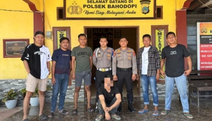 Reskrim Polres Gorontalo Jemput Paksa “HP”, Di Bahodopi Sulteng, Atas Kasus Penggelapan Perusahaan di Wilayah Telaga Biru