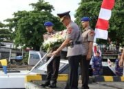 Peringati Hari Bhayangkara, Wakapolda Sulut Pimpin Tabur Bunga di Kawasan Megamas