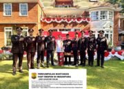 Perwira Polri Penerima Beasiswa LPDP Ikuti Upacara HUT RI ke-80 di London